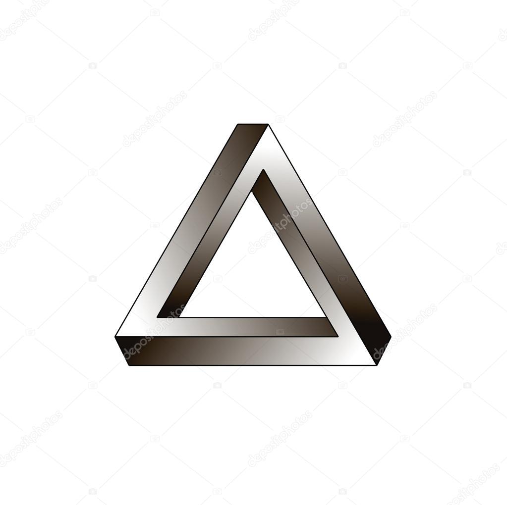 Impossible Triangle. Vector illustration
