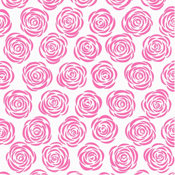 Fondo blanco con rosas rosadas Gráficos Vectoriales
