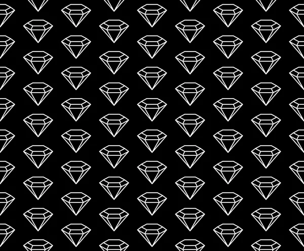 Patrón de diamantes blanco y negro — Archivo Imágenes Vectoriales