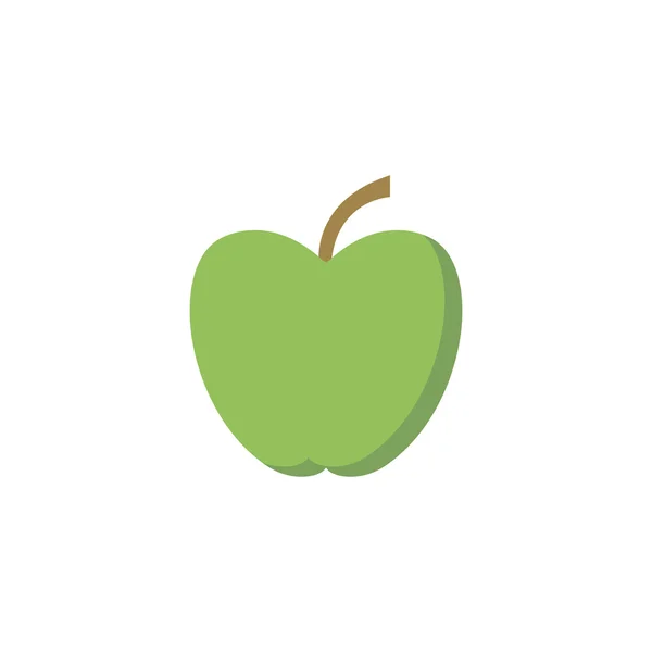 Green apple - vector illustration — Stock Vector