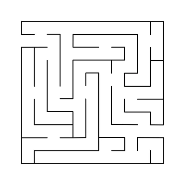 Labyrinth. Vektorillustration. einfach — Stockvektor