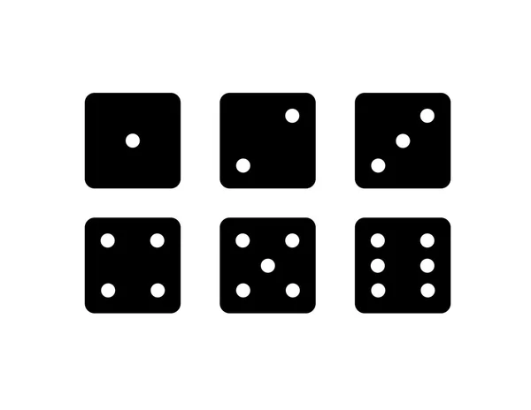 Dice Set. Vector illustration — Stock Vector