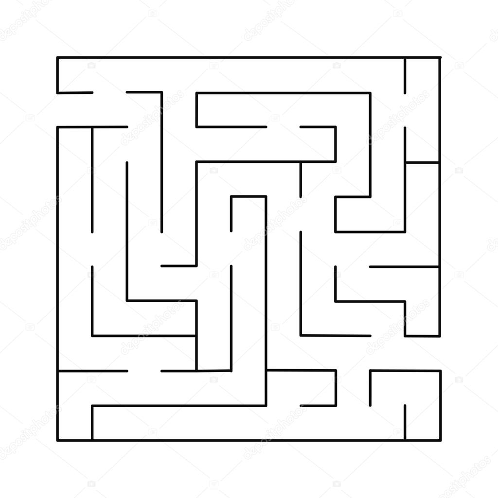 labyrinth. Vector illustration. Simple