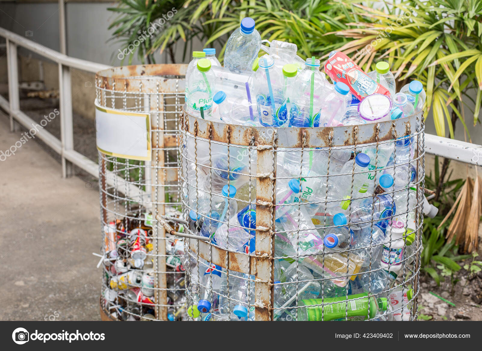 Bangkok Thailand October 2020 Plastic Water Bottles Soft Drink