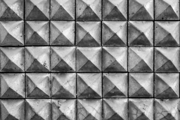 Modello Piastrelle Mosaico Piramide Sullo Sfondo Texture Della Parete — Foto Stock