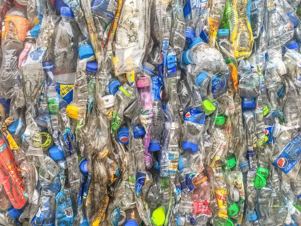 Bangkok Tajlandia Grudnia 2020 Plastikowe Butelki Wody Dla Koncepcji Separacji — Zdjęcie stockowe