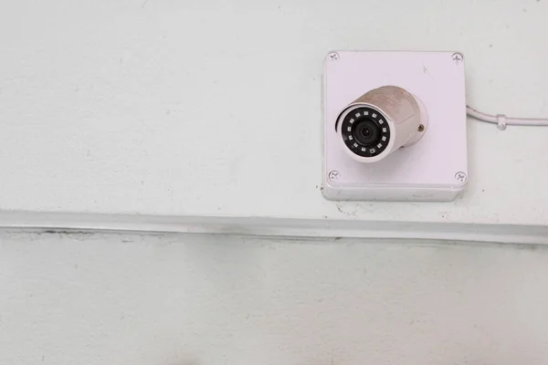 Cctv Pared Fuera Del Edificio Por Motivos Seguridad — Foto de Stock