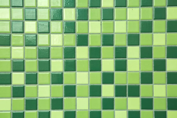 Μοτίβο Από Πράσινα Ψηφιδωτά Πλακάκια Στο Φόντο Υφή Τοίχου — Φωτογραφία Αρχείου