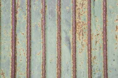 Yeşil Duvar metal yaprak dokusu arkaplanındaki pas deseni