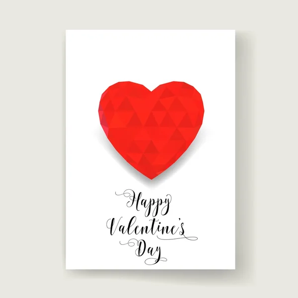 Set of Trendy Posters with hand drawn Background. Happy Valentines day post cards templates. — Stock Vector