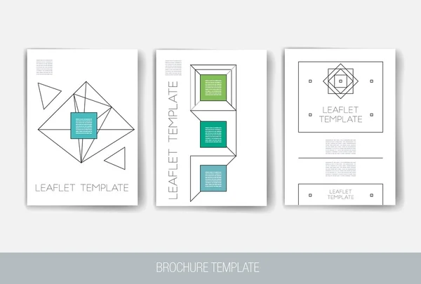Set van Trendy abstracte kaarten met Mystic logo's. Moderne Hipster stijl voor uitnodiging, Business eigentijds Design. Elementen, borden, Flyer Rechtenvrije Stockvectors