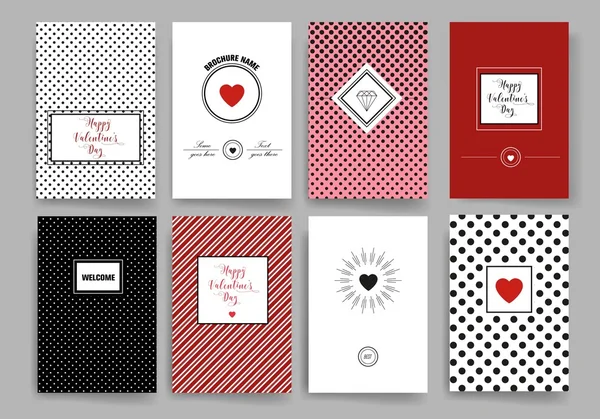 Et sett med Trendy Abstract Cards med Mystic Logos. Moderne hipsterstil for Invitation, Business Contemporary Design. Elementer, plakater, flygeblad – stockvektor