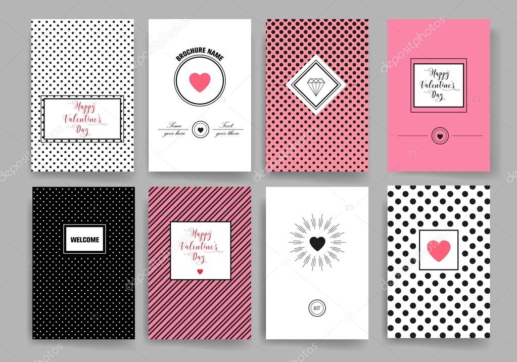 Set of Trendy Abstract Cards with Mystic Logos. Modern Hipster Style for Invitation, Business Contemporary Design. Elements, Placards, Flyer