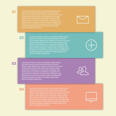 Modern tasarım en az tarzı Infographic şablon düzeni