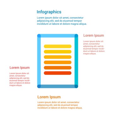 Belge düz çizgi simge Infographic tasarlamak
