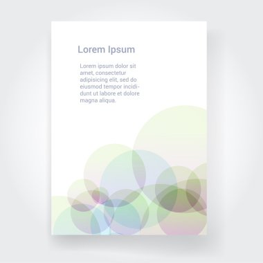 Renkli daireler ile şablonu