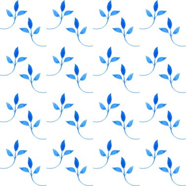 Vektör çiçek suluboya desenli