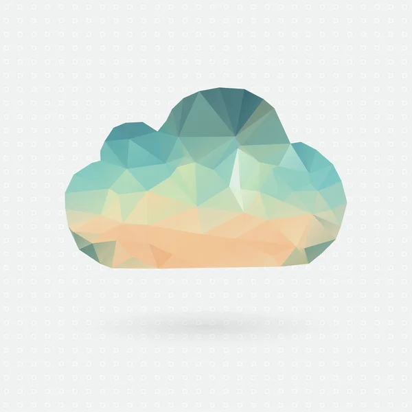 Geometric cloud. — Stock Vector