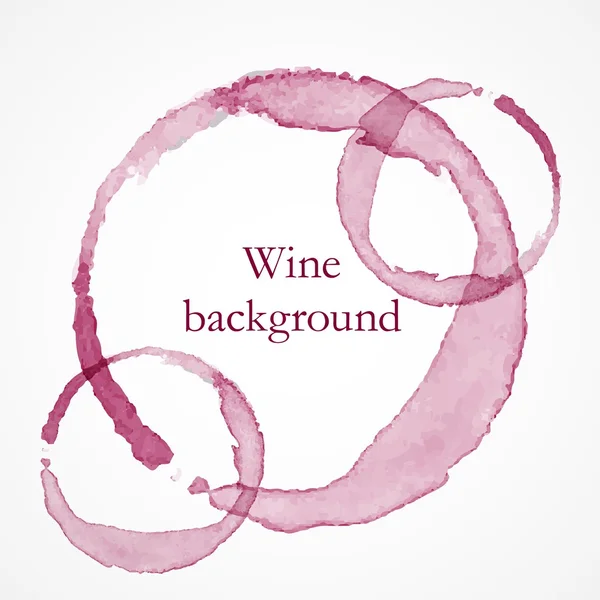 Circoli di vino rosso — Vettoriale Stock