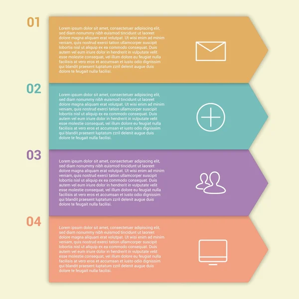 Moderní Design minimální styl infographic šablony rozložení — Stockový vektor