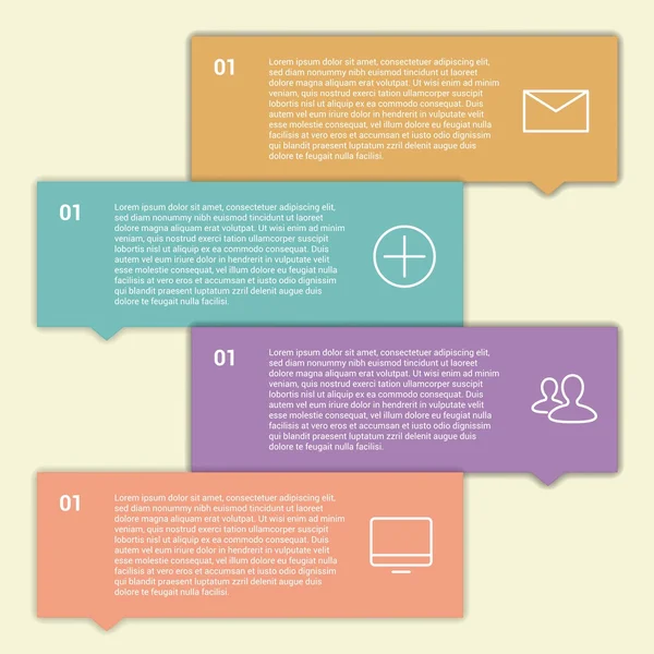 Diseño moderno Diseño de plantilla de infografía de estilo mínimo — Archivo Imágenes Vectoriales