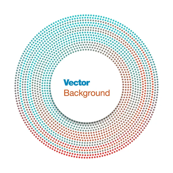Prickar cirkel bakgrund — Stock vektor