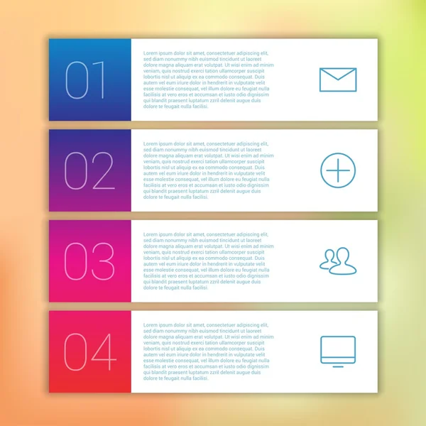 Moderne design Minimal stil infografik skabelon layout – Stock-vektor