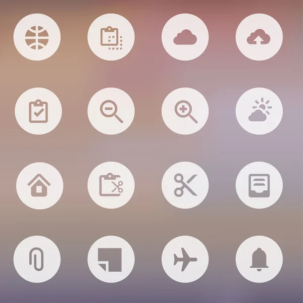 Zbiór prostych nowoczesnych ikon dla mobilnych interfejs — Wektor stockowy