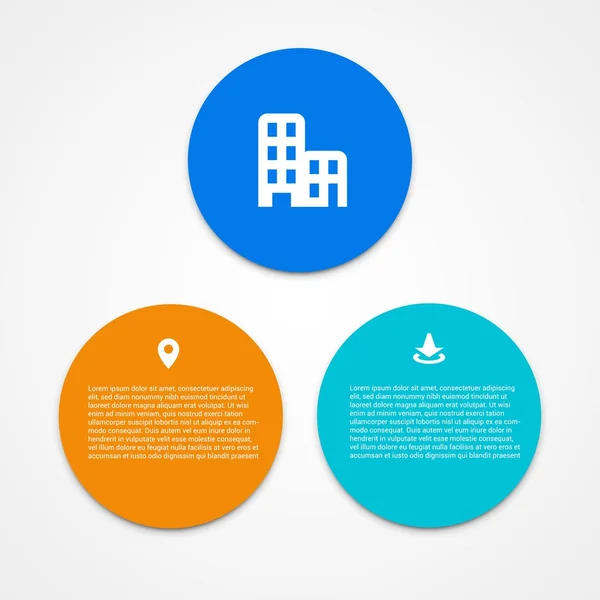 Nowoczesny Design minimalistycznym stylu infographic szablonu układu. — Wektor stockowy