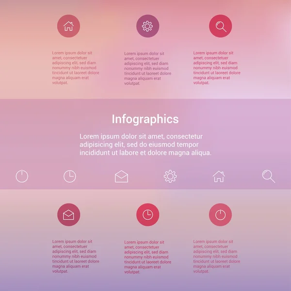 Conception moderne Modèle infographique de style minimal mise en page — Image vectorielle