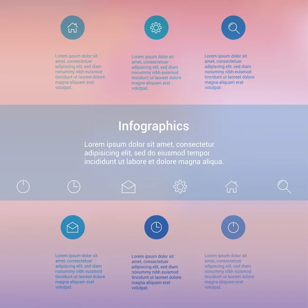 Conception moderne Modèle infographique de style minimal mise en page — Image vectorielle