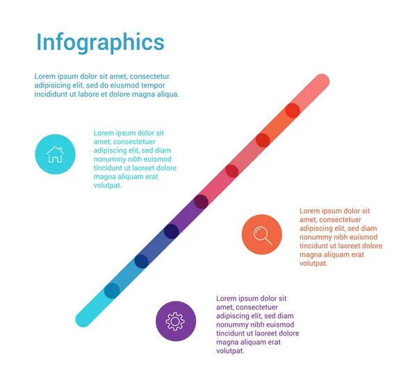 Ilustração digital abstrata Infográfico —  Vetores de Stock