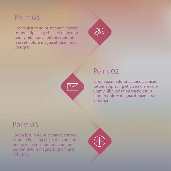 Design moderno Layout de modelo de infográfico de estilo mínimo — Vetor de Stock