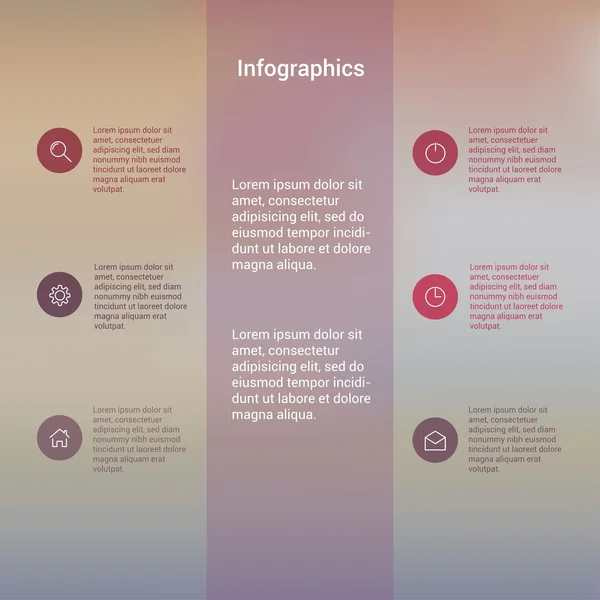 Σύγχρονη ρυμοτομία πρότυπο infographic στυλ Minimal Design — Διανυσματικό Αρχείο