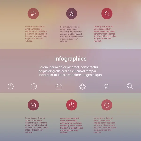 Conception moderne Modèle infographique de style minimal mise en page — Image vectorielle