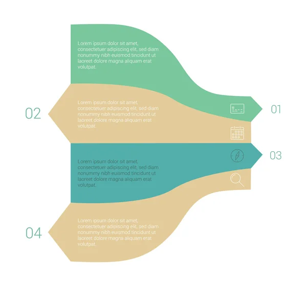 Diseño moderno de plantilla de infografía de estilo minimalista . — Archivo Imágenes Vectoriales