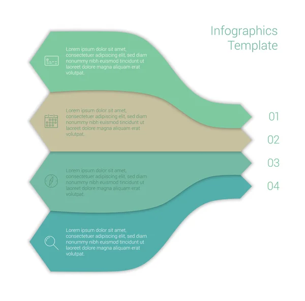 Modèle infographique minimaliste moderne mise en page . — Image vectorielle