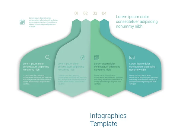 Moderno layout modello infografico stile minimale . — Vettoriale Stock