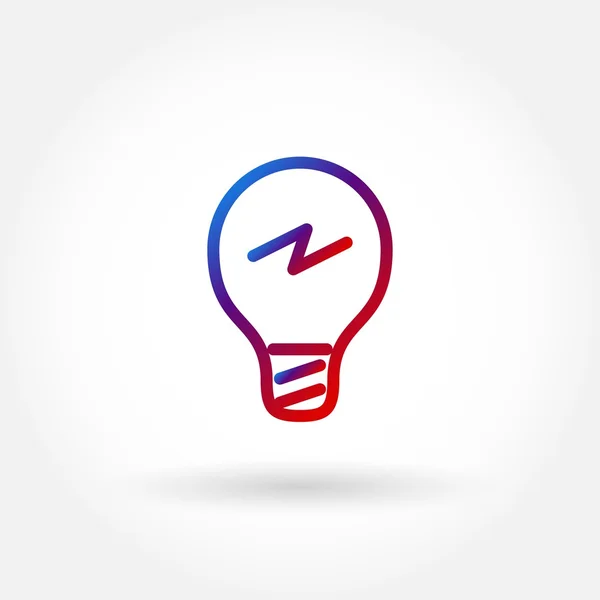 Colorful light bulb — Stock Vector