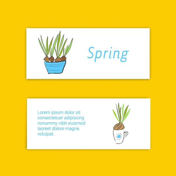 Carte printemps fond abstrait — Image vectorielle