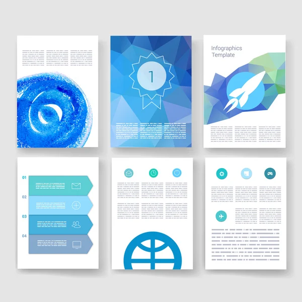 Templates. Design Set of Web, Mail, Brochures. Mobile, Technology ...