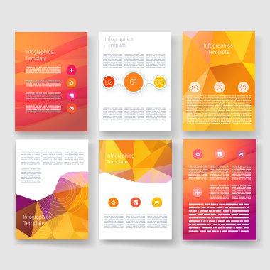 Templates. Design Set of Web, Mail, Brochures. Mobile, Technology, Infographic Concept. Modern flat and line icons. App UI interface mockup. Web ux design.