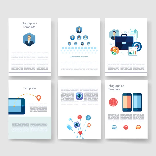 Modelli. Design Set di Web, Mail, Brochure. Mobile, Tecnologia, Concetto Infografica. Icone moderne piatte e linee. Mockup dell'interfaccia dell'interfaccia dell'interfaccia dell'app. Web ux design . — Vettoriale Stock