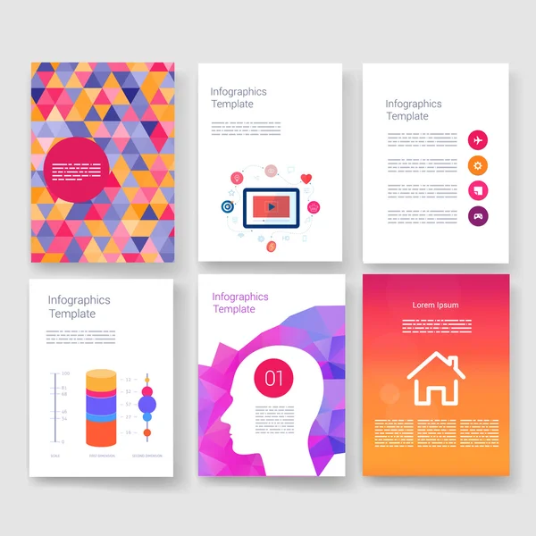 Templates. Design Set of Web, Mail, Brochures. Mobile, Technology ...