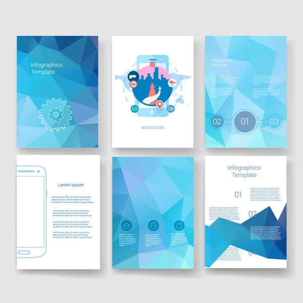 Templates. Design Set of Web, Mail, Brochures. Mobile, Technology ...