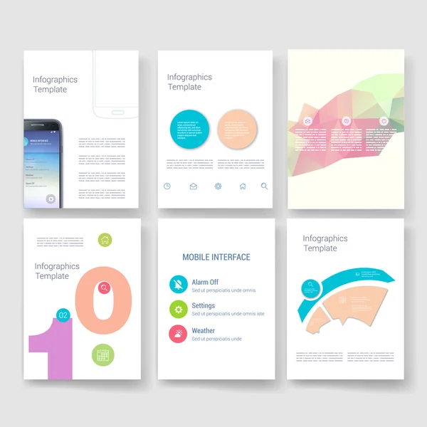 Templates. Design Set of Web, Mail, Brochures. Mobile, Technology ...