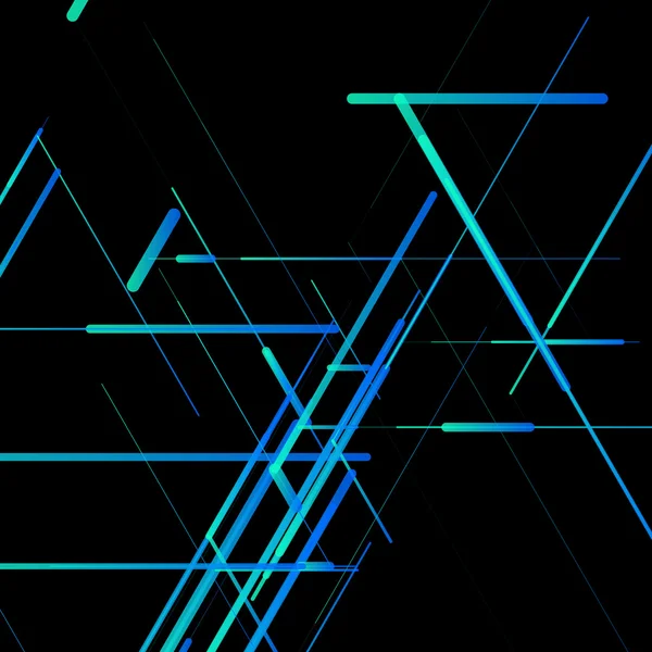 抽象的な等尺性コンピューター生成 3 d 青写真可視化線背景。技術のブレークスルーのためのベクトル図. — ストックベクタ
