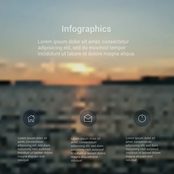 Transparante interface op abstracte vervaagde kleurrijke achtergrond. — Stockvector