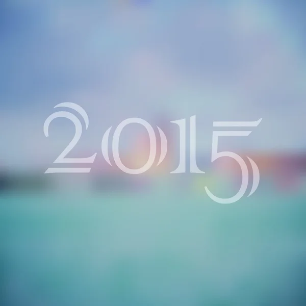 Resumen borroso fondo colorido. Año 2015 . — Vector de stock