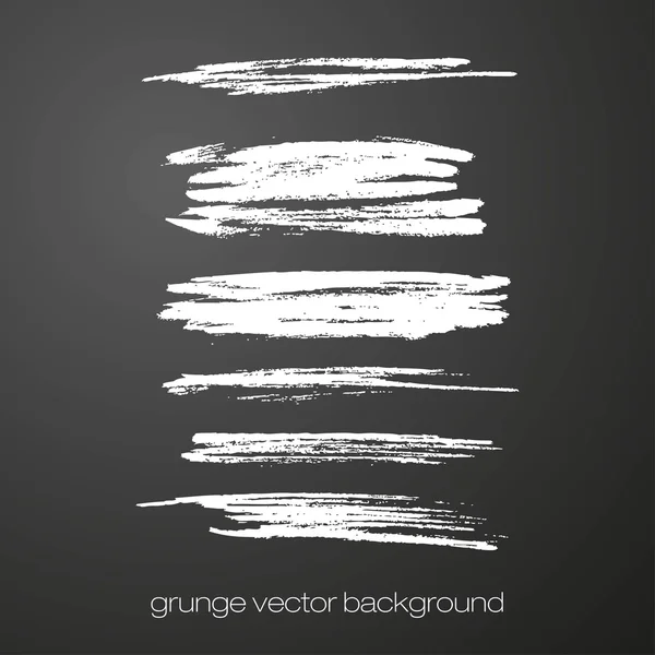 Grunge fırça darbeleri vektör seti. Vektör fırça darbeleri koleksiyonu. — Stok Vektör